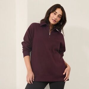 Athleta Cozy Karma 1/2 Zip Sweatshirt